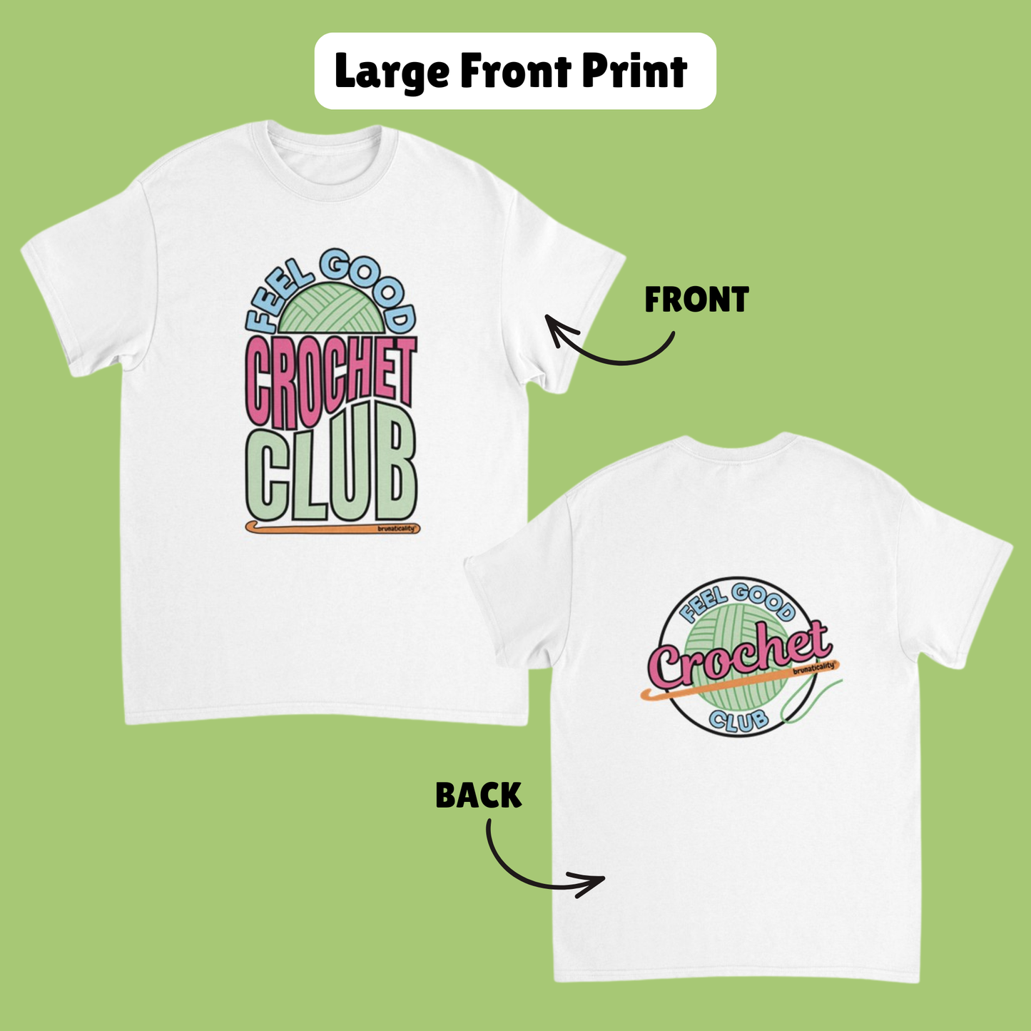 RETRO Feel Good Crochet Club T-Shirt - 2 Design Options