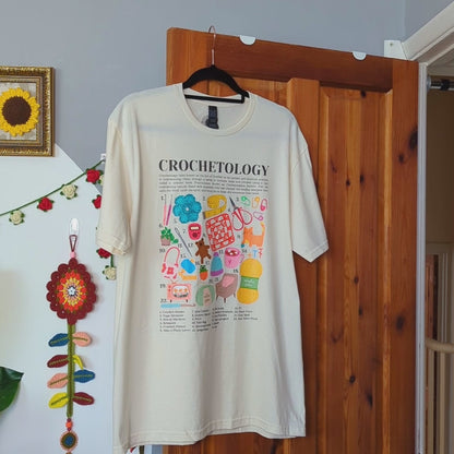Crochetology T-Shirt - The ultimate tee for crochet lovers and yarn enthusiasts! - Classic Crewneck T-shirt by Brunaticality