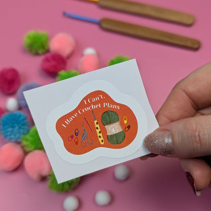 8 pcs Crochet Stickers, Crochet Lover Sticker Pack (8 Designs) | Cute Crochet Stickers for Crochet Lovers